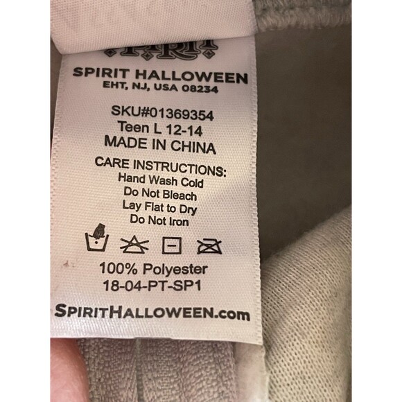 Spirit Halloween Assasins Creed Hooded Jacket Cosplay Gray Teen Large 12-14 NWT - Picture 15 of 16